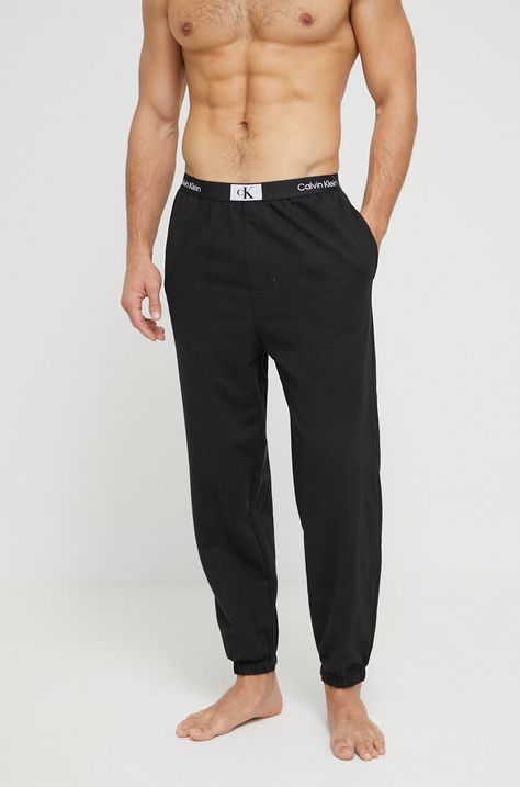 Βαμβακερό παντελόνι πιτζάμα Calvin Klein Underwear
