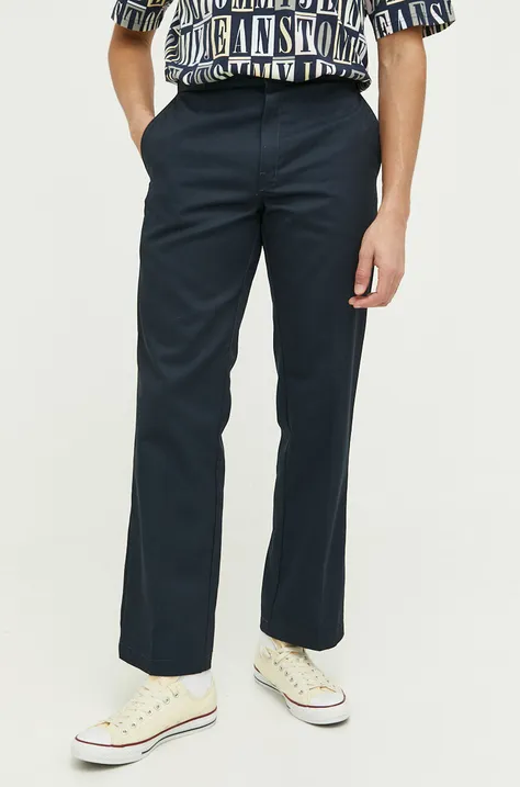 Dickies trousers 874 men's navy blue color