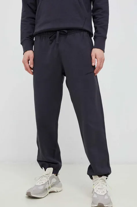 New Balance spodnie dresowe bawełniane kolor szary gładkie MP23551PHM-PHM
