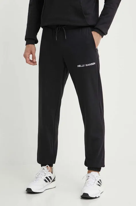 Спортен панталон Helly Hansen в черно с изчистен дизайн
