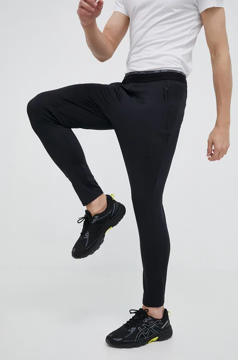 Tréningové nohavice 4F čierna farba, jednofarebné