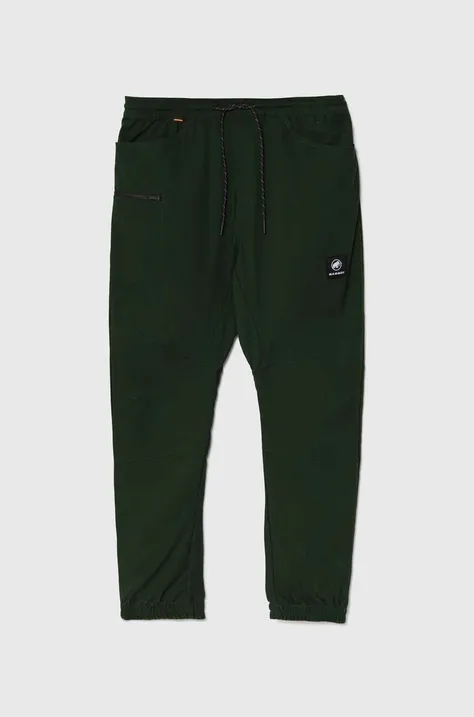Outdoorové kalhoty Mammut Massone zelená barva