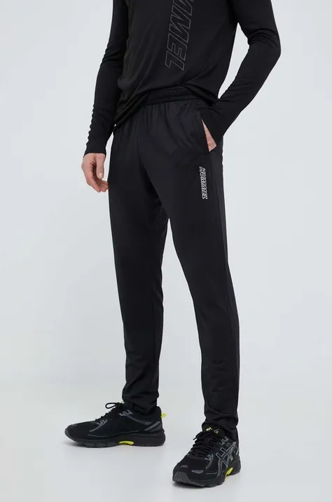 Hummel spodnie treningowe Strength kolor czarny z nadrukiem