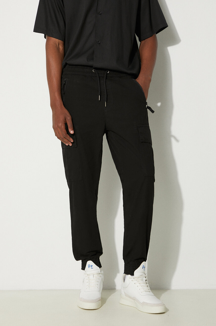 Alpha Industries spodnie bawełniane Ripstop Jogger kolor czarny 116201.03