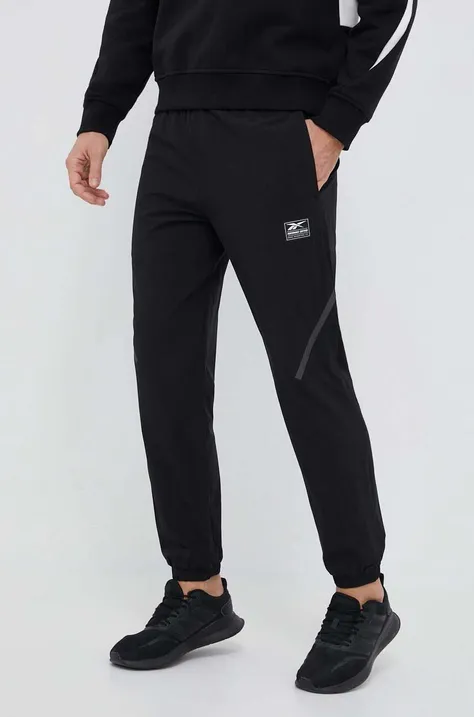Reebok Classic spodnie dresowe kolor czarny gładkie