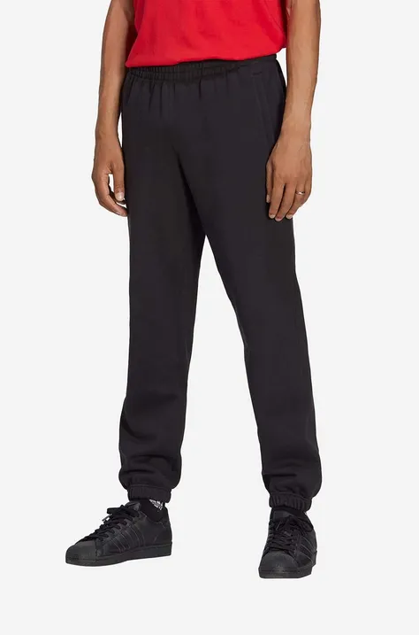 Βαμβακερό παντελόνι adidas Originals χρώμα: μαύρο