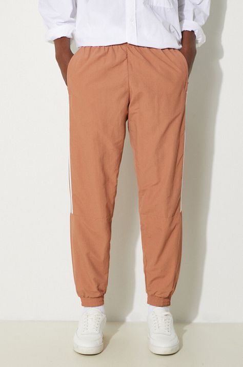 adidas Originals pantaloni de trening culoarea maro, cu imprimeu IA6356-brown