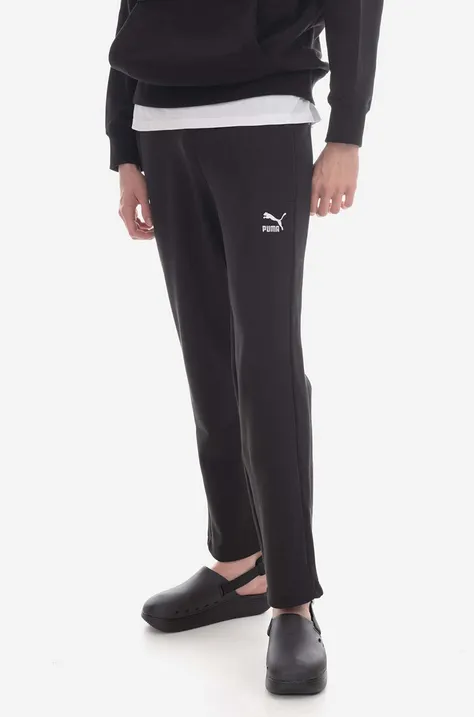 Спортен панталон Puma в черно с изчистен дизайн