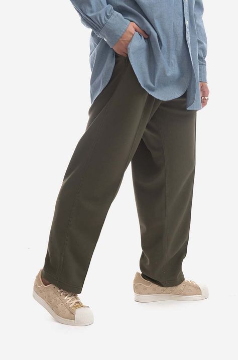 Engineered Garments trousers men's green color