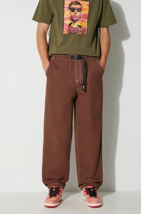 Butter Goods trousers men's brown color