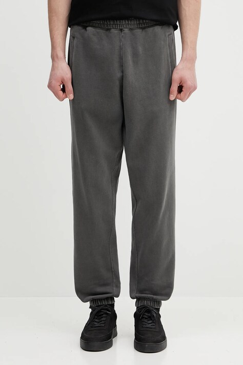 Хлопковые спортивные штаны Carhartt WIP Nelson Sweat Pant цвет серый однотонная I029961.87GD