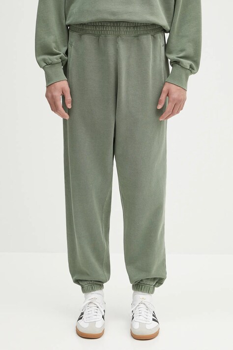 Bavlněné tepláky Carhartt WIP Nelson Sweat Pant pánské, zelená barva, I029961.1YFGD
