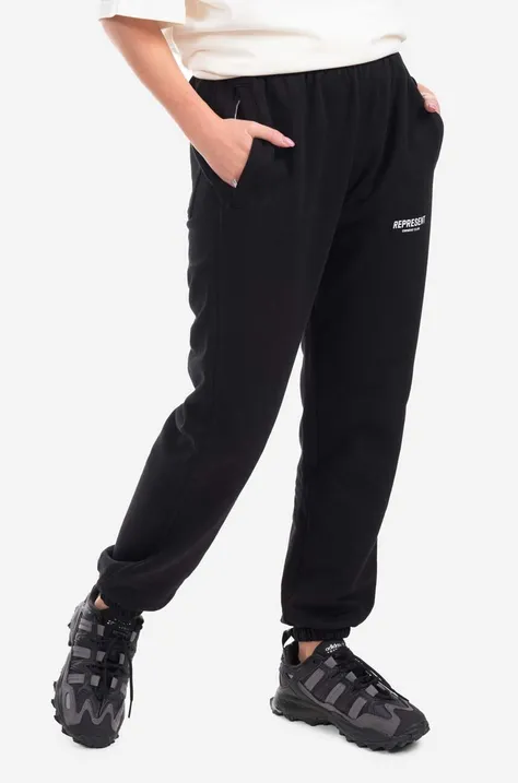 Bavlněné tepláky Represent Represent Owners Club Sweatpants M08175-01 černá barva, M08175.01-01