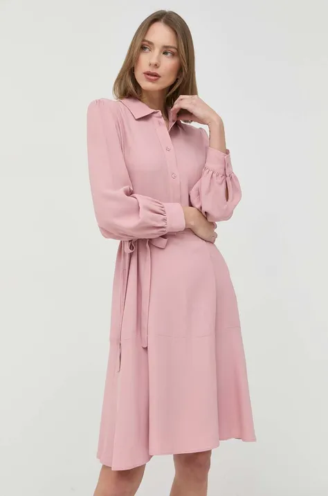 Φόρεμα Weekend Max Mara χρώμα: ροζ