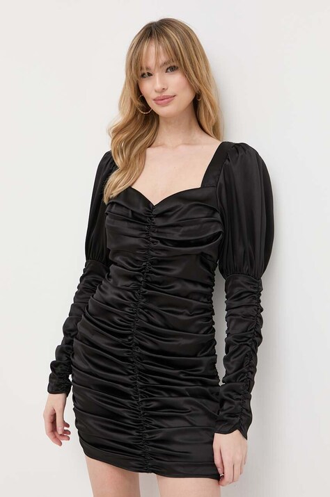 Notes du Nord rochie culoarea negru, mini, mulată