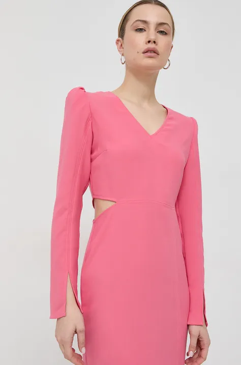 Платье Notes du Nord цвет розовый maxi прямое