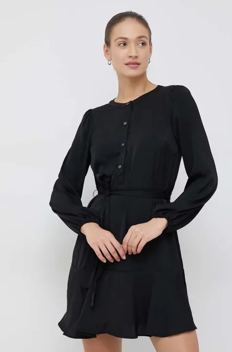 Φόρεμα GAP χρώμα: μαύρο