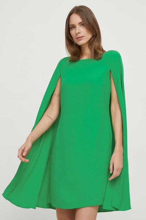 Lauren Ralph Lauren rochie culoarea verde, mini, dreaptă, 253855210