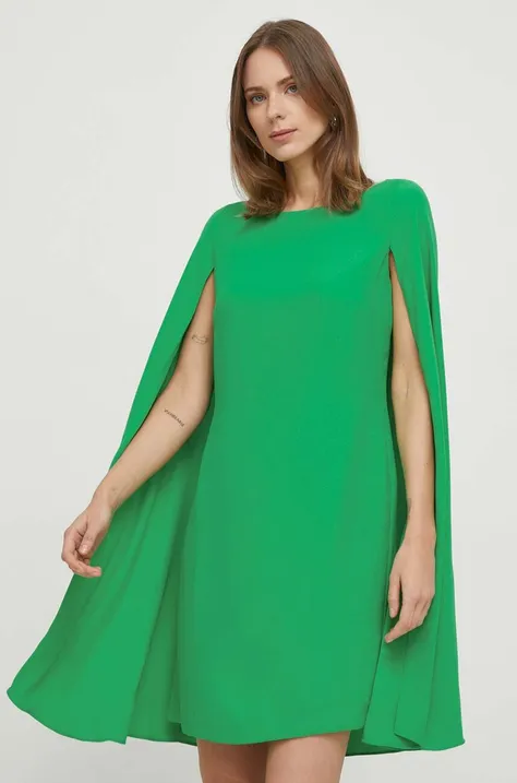 Šaty Lauren Ralph Lauren zelená farba, mini, rovný strih, 253855210