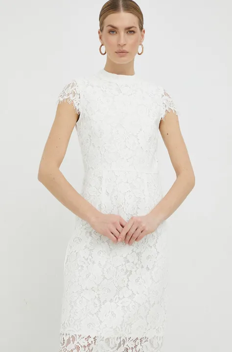 Ivy Oak sukienka kolor biały mini dopasowana IO1100X7044