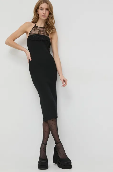 Сукня Twinset колір чорний mini облягаюча