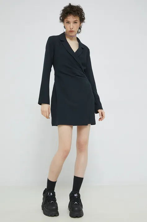 Abercrombie & Fitch ruha fekete, mini, testhezálló