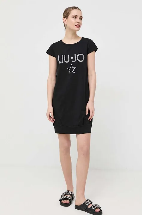 Liu Jo rochie culoarea negru, mini, drept