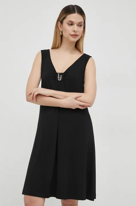 Liu Jo sukienka kolor czarny mini prosta