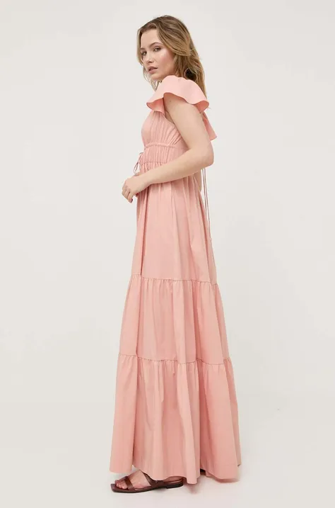 Сукня Twinset колір рожевий maxi розкльошена