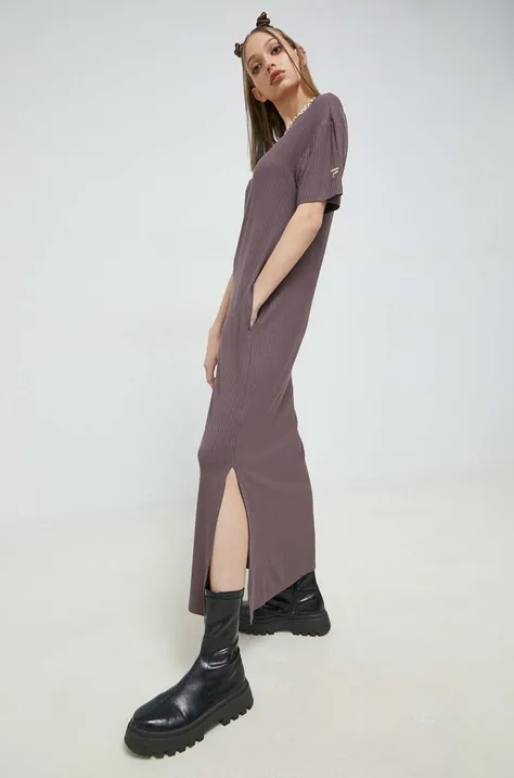 Сукня Fila колір фіолетовий maxi пряма