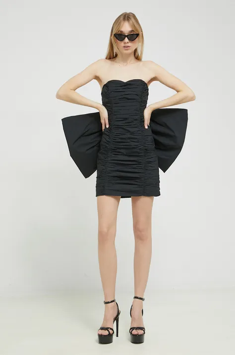 Сукня Rotate колір чорний mini облягаюча
