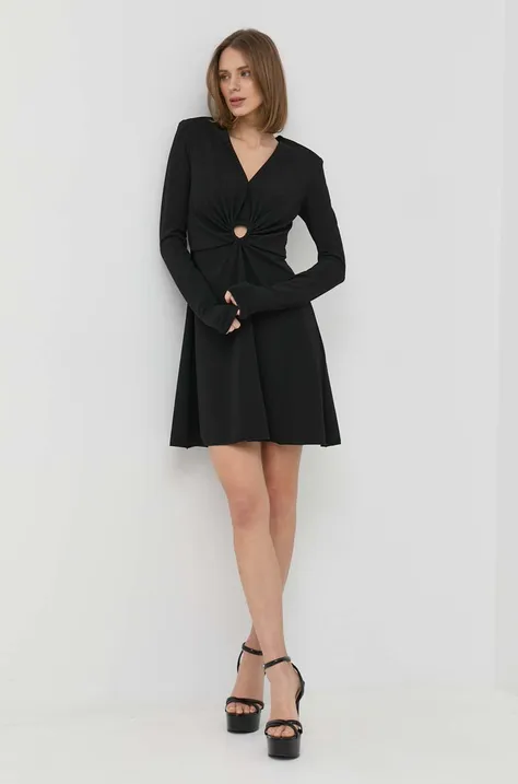 Šaty MAX&Co. čierna farba, mini, rovný strih