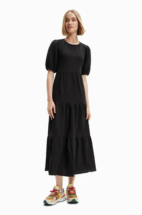 Φόρεμα Desigual χρώμα: μαύρο