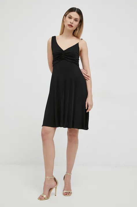 Marciano Guess sukienka kolor czarny mini rozkloszowana