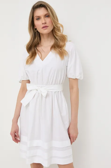 Šaty Marella biela farba, mini, áčkový strih