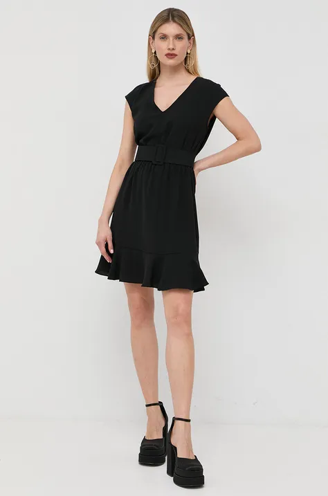 Сукня Armani Exchange колір чорний mini розкльошена
