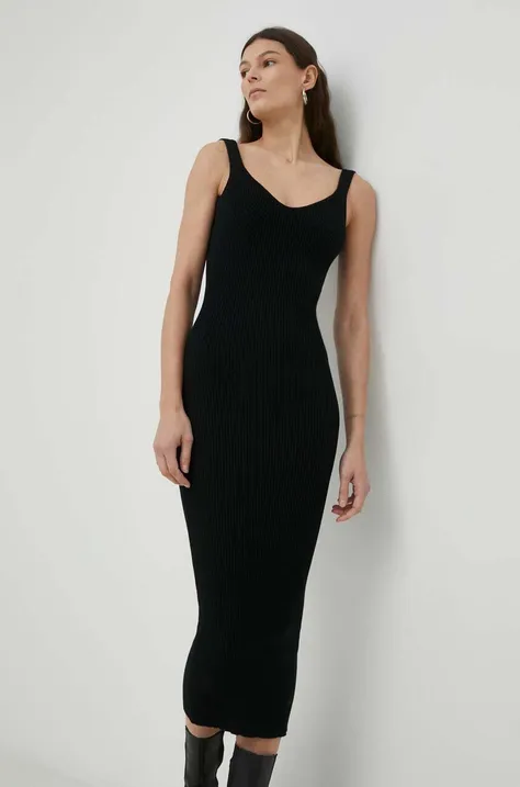 Сукня MMC STUDIO колір чорний maxi облягаюча