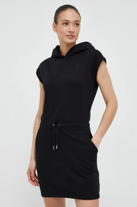 Šaty Dkny černá barva, mini