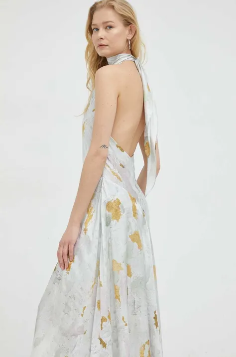 Φόρεμα AllSaints χρώμα: άσπρο