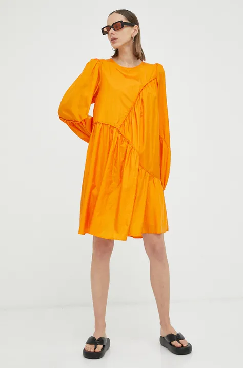Gestuz ruha HeslaGZ narancssárga, mini, oversize