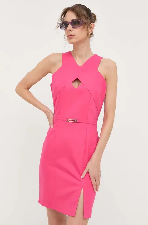 Morgan sukienka kolor różowy mini prosta