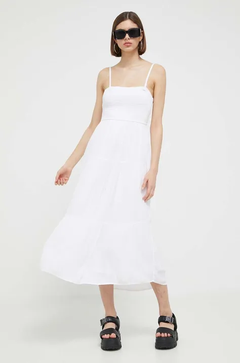 Hollister Co. ruha fehér, midi, harang alakú