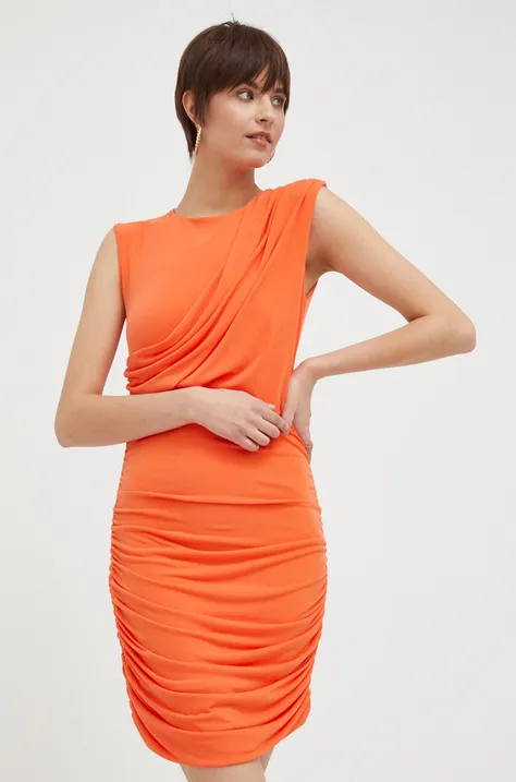 Платье Artigli цвет оранжевый mini облегающее
