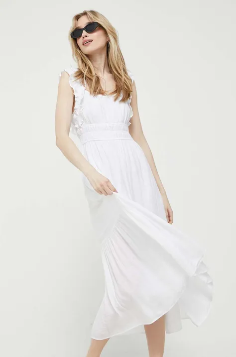 Abercrombie & Fitch ruha fehér, midi, harang alakú