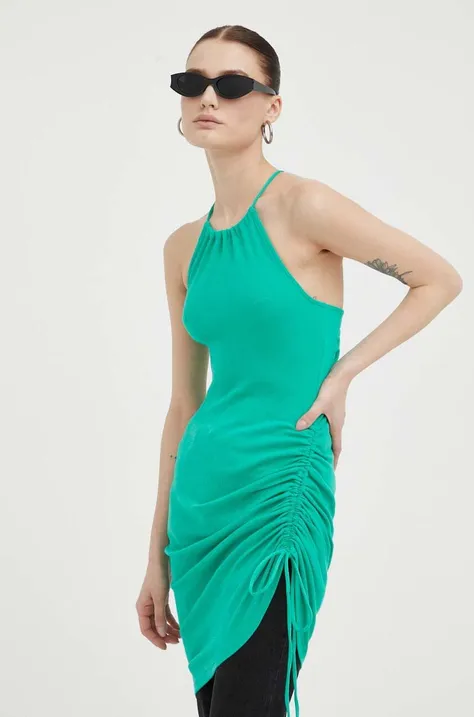 Сукня Gestuz колір зелений mini облягаюча