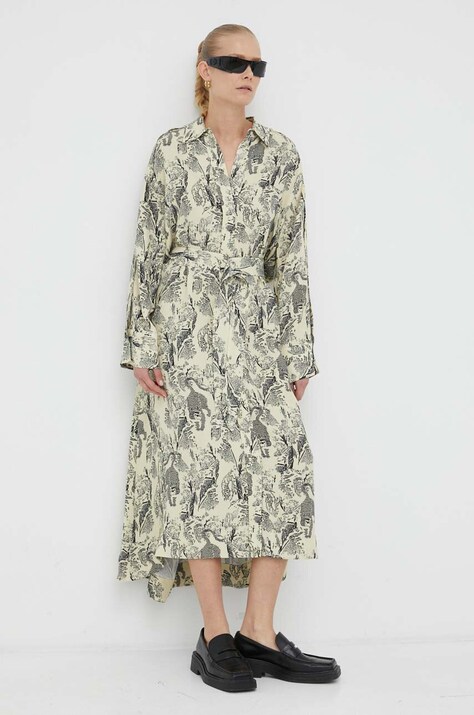 Day Birger et Mikkelsen rochie midi, dreaptă