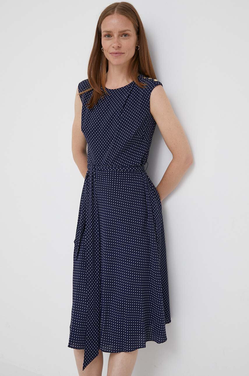 Φόρεμα Lauren Ralph Lauren χρώμα: ναυτικό μπλε