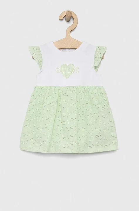 Платье для младенцев Guess цвет бирюзовый mini расклешённое
