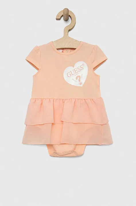 Сукня для немовлят Guess колір помаранчевий mini розкльошена