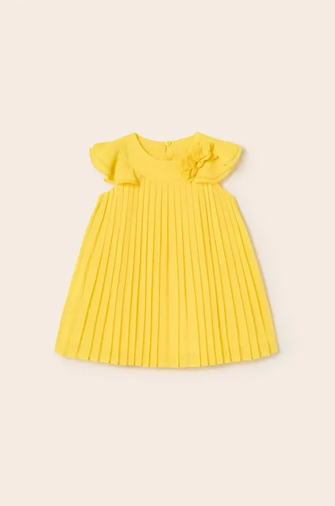 Obleka za dojenčka Mayoral rumena barva